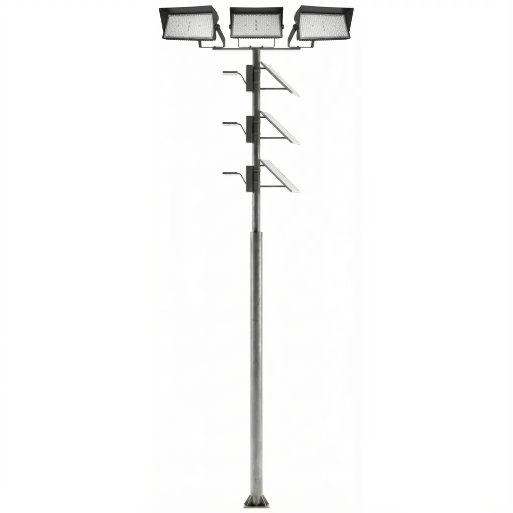 High-Quality Steel Lighting Pole for Solar Lighting Systems